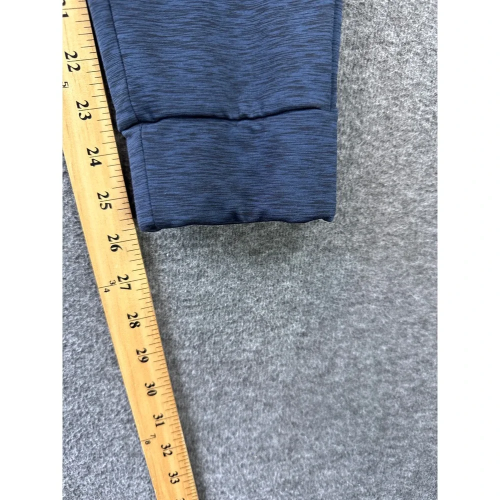 Public Record Joggers Mens M Navy Blue Zip Pockets DELPOTRO Rec Run Gym Travel